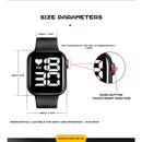 Relógio Feminino LED quadrado à prova d'água digital masculino Esportes
