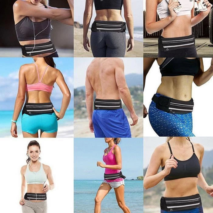 Pochete Esportiva Ajustável Impermeável Para Celular Com Saída Para Fone De Ouvido Esportes Em Geral