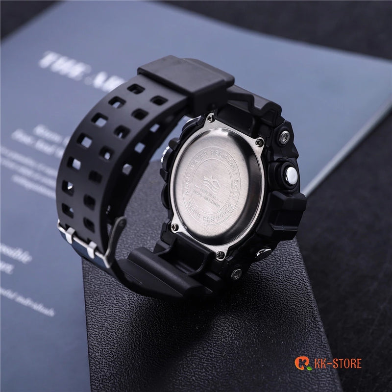 Relógios relogio masculino a prova d água de silicone masculinos luxo digital esportivas cronômetro S-813