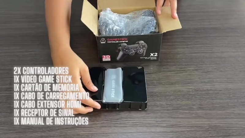 Videogame Stick 2-Console 4K GD10 , 64 Gb , 37.000 Jogos + 2 Controladores . Pronto Para Entrega Imediata De Retrô PSP ,