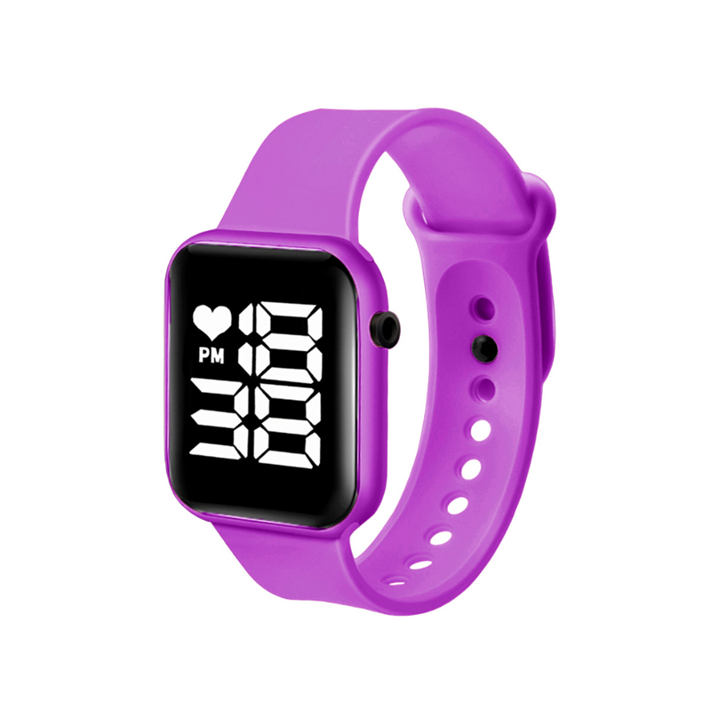 Relógio Feminino LED quadrado à prova d'água digital masculino Esportes