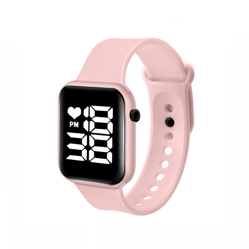 Relógio Feminino LED quadrado à prova d'água digital masculino Esportes