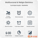 Relógios relogio masculino a prova d água de silicone masculinos luxo digital esportivas cronômetro S-813