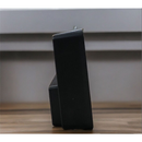 Relógio Despertador Digital De Mesa 16X2.5X6cm Decorativo Alarme Temperatura Pilha AAA Usb Preto