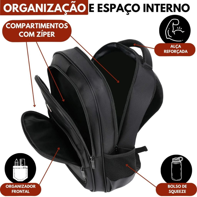 Mochila 2023 bolsa Viagem Resistente a Água Style Premium Executiva Envio imediato