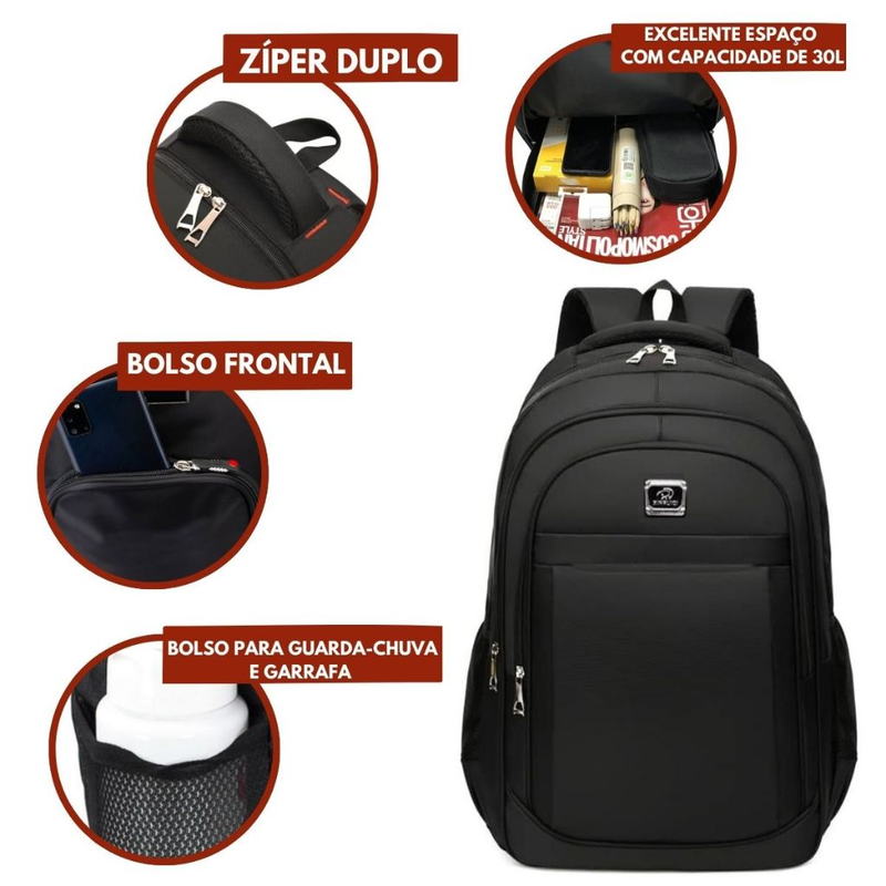 Mochila 2023 bolsa Viagem Resistente a Água Style Premium Executiva Envio imediato