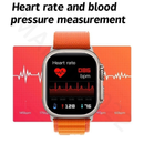 Smartwatch T800 Series 8 Ultra Calculadora Cardíaca Monitoramento Da Frequência Relógio Inteligente