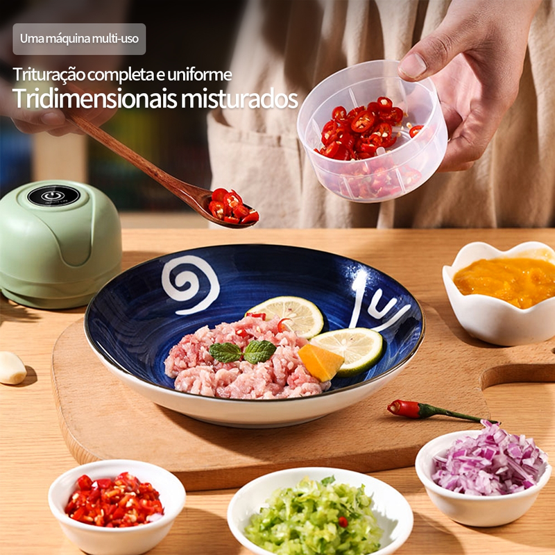 KIT1~KIT4 250ml Mini Processador Elétrico de Alimentos Portátil Carne Vegetais Recarregável USB Bivolt