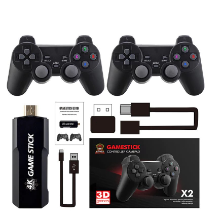 Videogame Stick 2-Console 4K GD10 , 64 Gb , 37.000 Jogos + 2 Controladores . Pronto Para Entrega Imediata De Retrô PSP ,