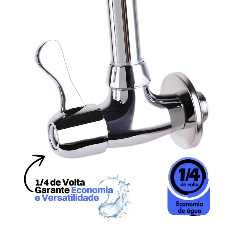 torneira cozinha parede preta flexível Duplo Jato Cone 1/4 de Volta