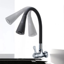 torneira cozinha parede preta flexível Duplo Jato Cone 1/4 de Volta