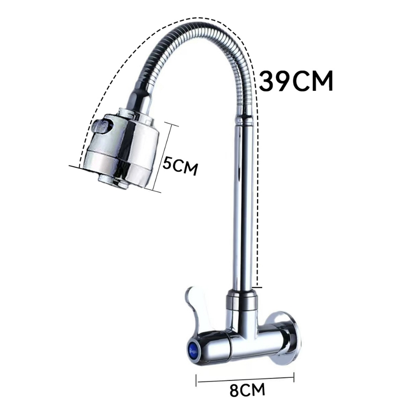 torneira cozinha parede preta flexível Duplo Jato Cone 1/4 de Volta