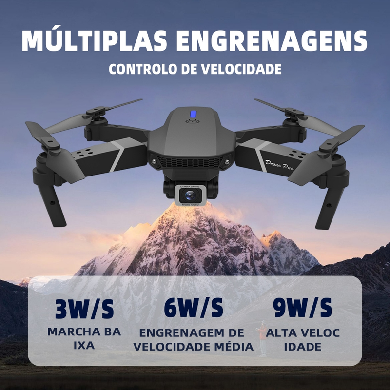 Mini Drone E88 Pro WIFI FPV Com Câmera RC Toy 4K Quadcopter Dobrável Em Ângulo HD
