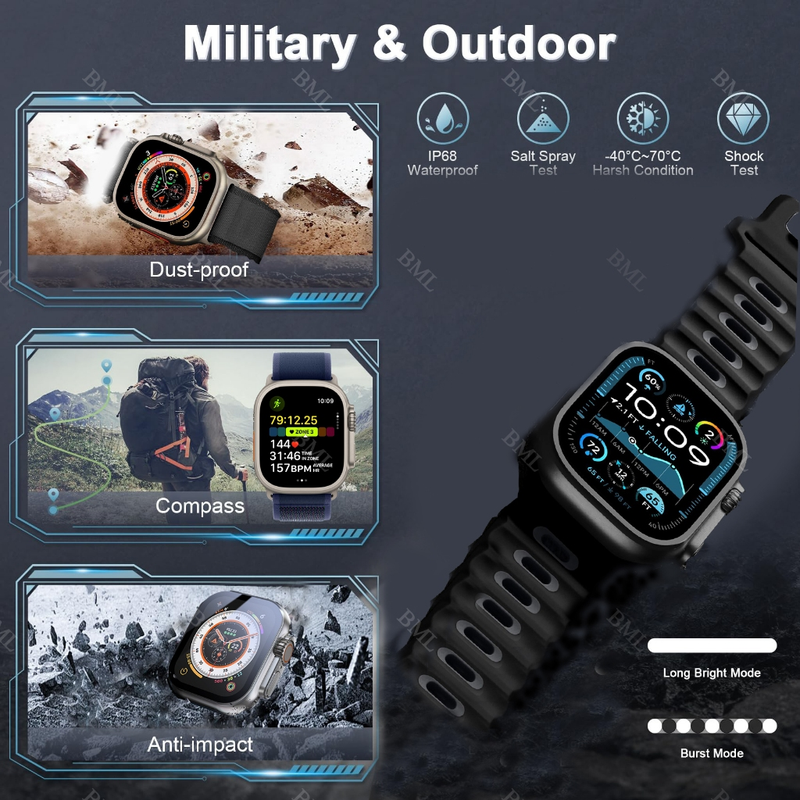 Novo Smartwatch Watch 10 Ultra 3 Watch Pro Série 10 Bluetooth Relógio inteligente Cardíaca Monitoramento NFC GPS