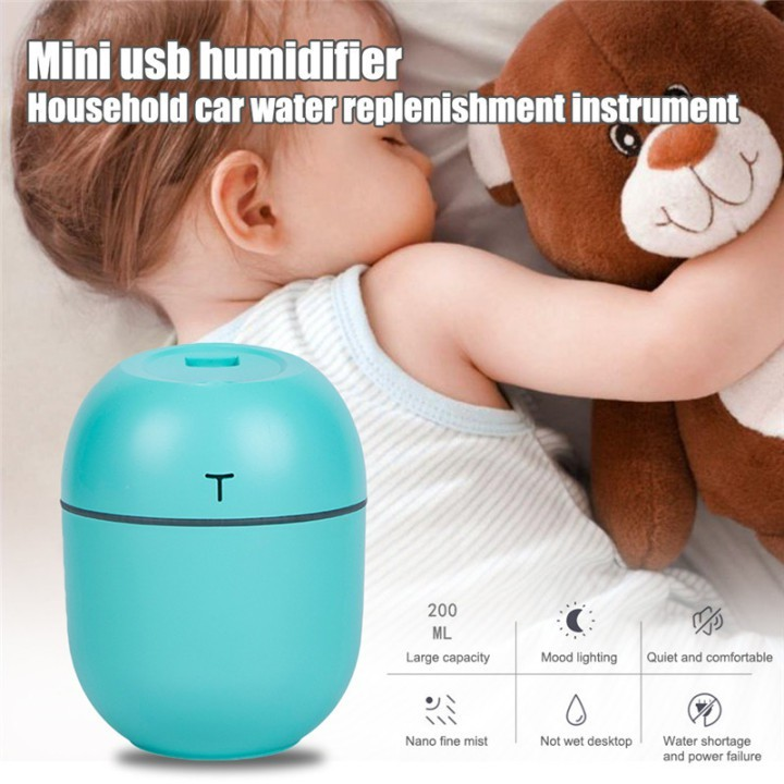 Mini Umidificador Difusor Aromatizador Egg Portátil Usb Led Aromatizador De Ambiente Purificador De Ar Casa Escritório