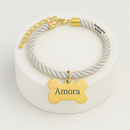 Coleira de Cachorro com Pingente Nome e Numero Personalizado B4