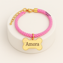 Coleira de Cachorro com Pingente Nome e Numero Personalizado B4