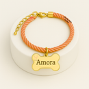 Coleira de Cachorro com Pingente Nome e Numero Personalizado B4