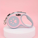 Coleira Guia Retrátil 5 Metros Pets Cães Gatos Resistente Com Trava Até 11.33kg