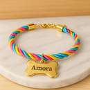 Coleira de Cachorro com Pingente Nome e Numero Personalizado B4