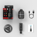 Suporte Celular e Camera 360° Rastreamento E Controle por Gestos Adaptação Total Facial Lives Tiktok Preta