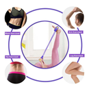 Extensor Tensão Forte Faixa Elástica 2 Elásticos Exercícios Treino Academia Ginástica