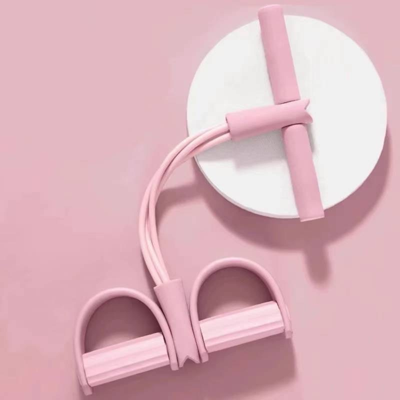 Extensor Tensão Forte Faixa Elástica 2 Elásticos Exercícios Treino Academia Ginástica