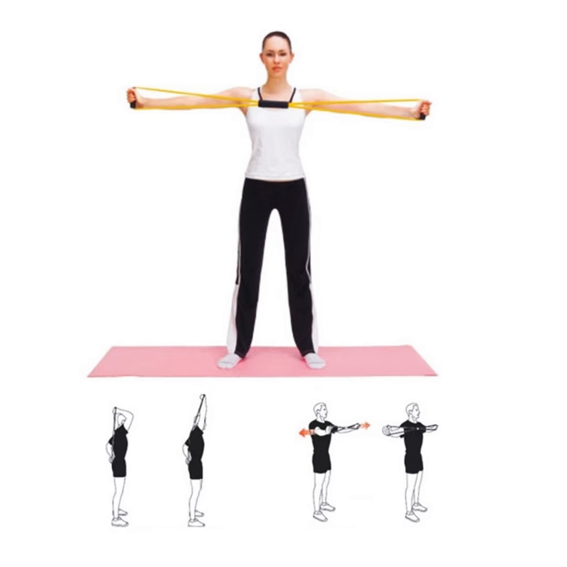 Elástico Para Treino Extensor Academia Treino Pilates Amarelo