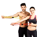 Elástico Para Treino Extensor Academia Treino Pilates Amarelo
