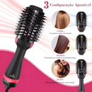 Escova Secadora Alisador Elétrica Quente Cabelo Com 3 Em1 Hair Styler FANG APENAS 110V