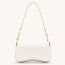 Bolsa de Ombro Feminina com Alça Ajustável, Bolsa Feminina Elegante com Couro Preto, Bolsa Transversal Tiracolo Presente