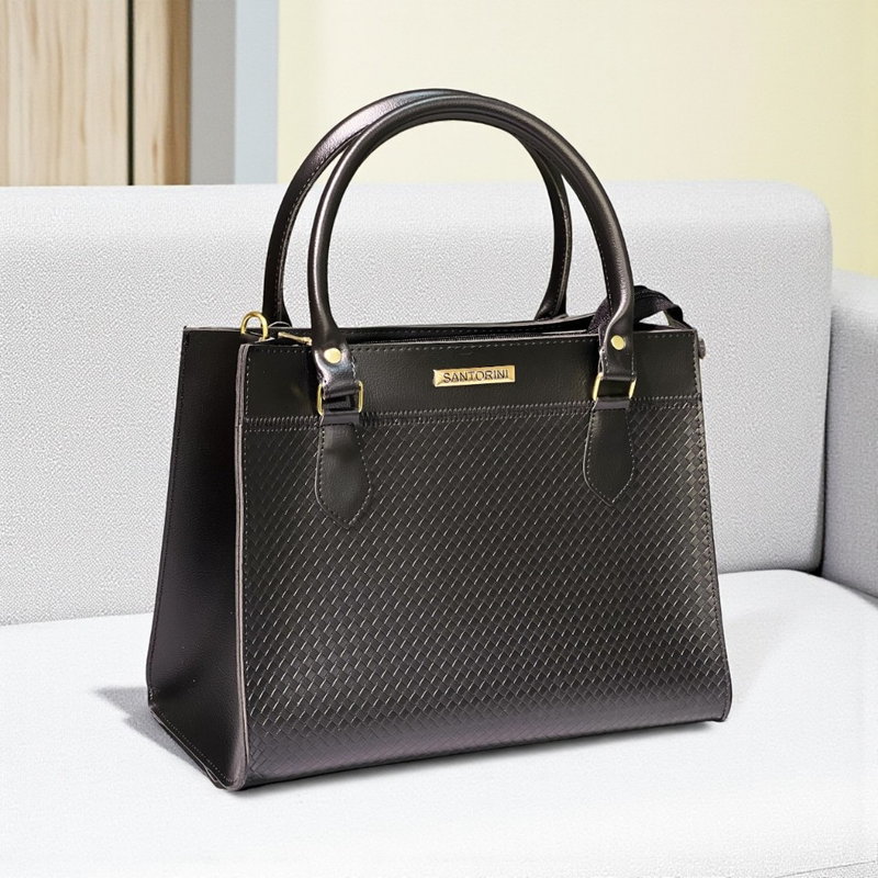Bolsa Feminina Santorini Handbag com Alça transversal removível para ombro.