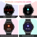 Smartwatch S80 MAX2 Com 7 Pulseiras 45mm Lançamento 2025Chat GPT GPS Compatível IOS e Android Relógio Inteligente