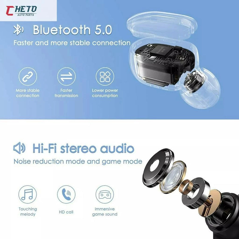 Fone De Ouvido Sem Fio E6s Bluetooth 5.0 Tws Com Tela LED Digital