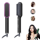 Escova Alisadora Bivolt 5 em 1 - Alisa, Hidrata, Modela, Alinha e Anti-Frizz | Bivolt