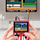 Mini Video Game Portátil Sup C/ 400 jogos + 1 Controle para 2 jogadores Console