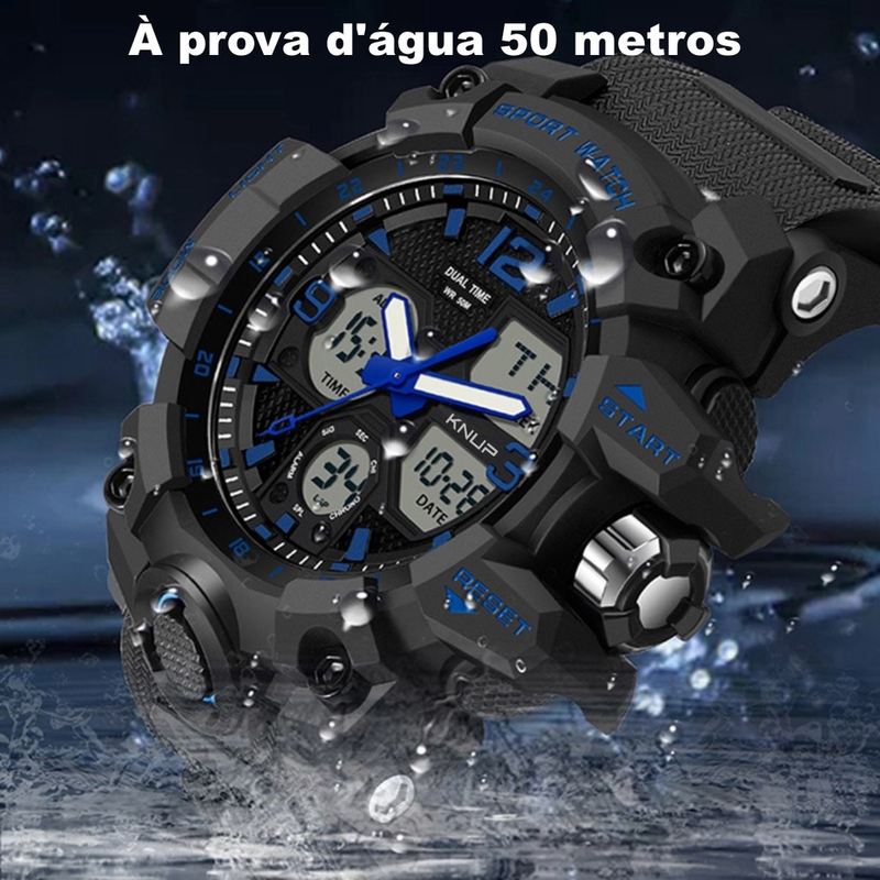 Relogio Masculino Digital Sport Militar Shock Prova D'água