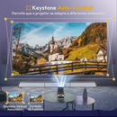 Projetor Smart Tv 4k Full HD Hdmi 150” Polegadas Espelhamento Celular Android 11.0 1920x1080 Bluetooth e Wifi 180°