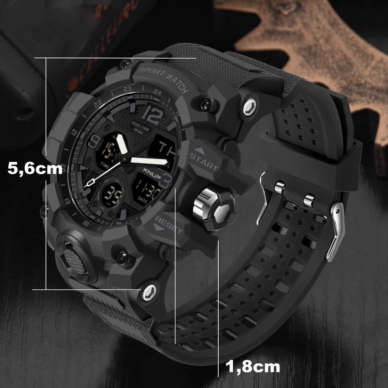 Relogio Masculino Digital Sport Militar Shock Prova D'água