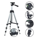 Tripé Universal Com Nível Câmeras Celulares 1,02m Pronto Entrega
