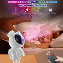 Luminária e Projetor De Estrelas e Lua Astronauta e Caixa de Som Bluetooth