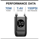 Compressor De Ar Elétrico Portátil Digital Ncher Pneu Carro Moto Bike Bicicleta Bola Piscina Inflável