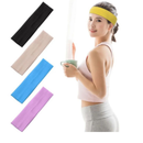 kit 5 Yoga Faixas De Cabelo Elástico Esportes Bandana Correndo Fitness Headwear Turbante Cabeça