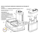 Comedouro e Bebedouro PELOS CURTOS E LONGOS SOLUTION MMA PET Para cães e Gatos