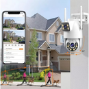 Câmera De Segurança a Prova de água Lente Dupla APP YOOSEE IP66 Camera IP WiFi 360