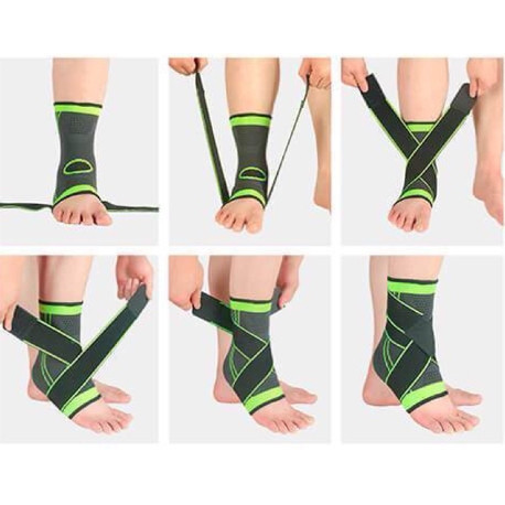 Kit 2 Tornozeleira de Compressão Ortopédica Estabilizadora Exercícios Fitness Esportes