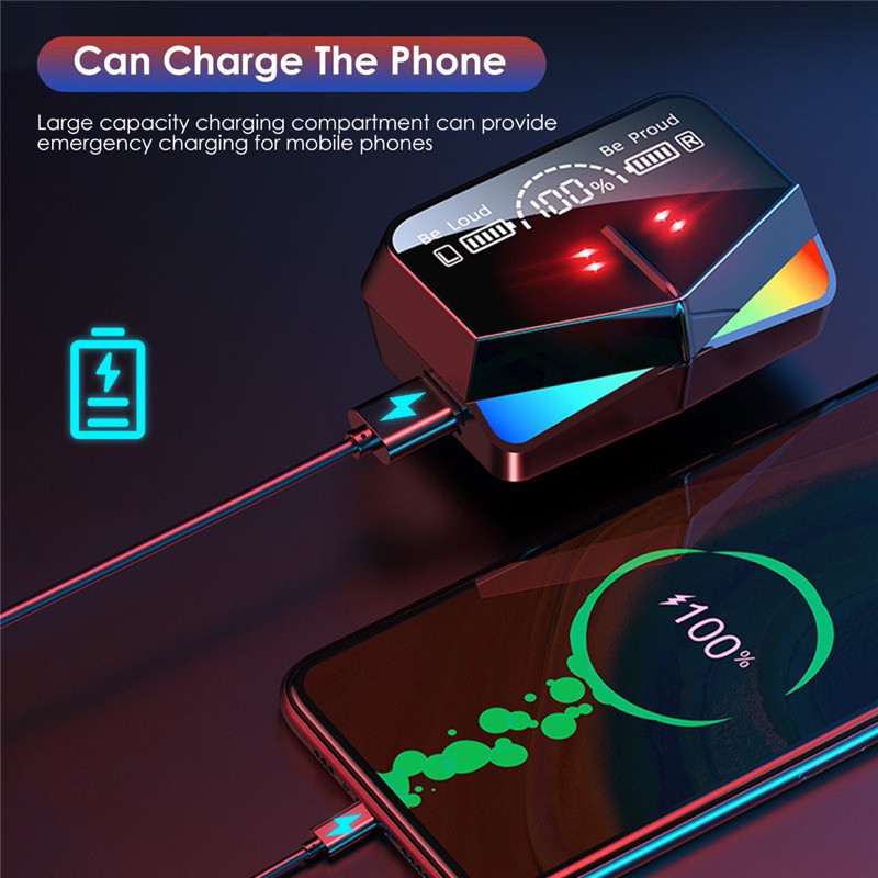 M28 Fones De Ouvido Sem Fio Bluetooth Estéreo Com Controle De Toque Redução De Ruído À Prova D'água