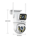 Câmera De Segurança a Prova de água Lente Dupla APP YOOSEE IP66 Camera IP WiFi 360