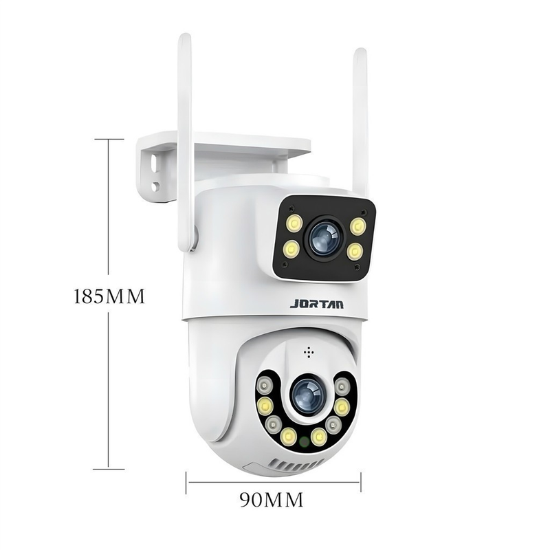 Câmera De Segurança a Prova de água Lente Dupla APP YOOSEE IP66 Camera IP WiFi 360