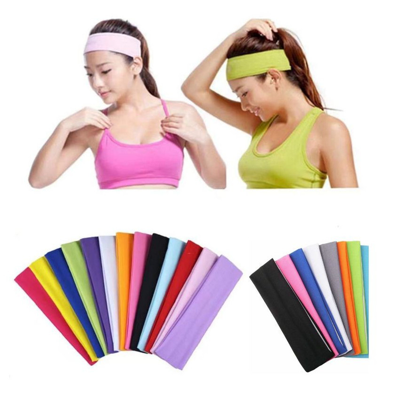 kit 5 Yoga Faixas De Cabelo Elástico Esportes Bandana Correndo Fitness Headwear Turbante Cabeça